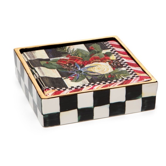 Mackenzie Childs Courtly Check Napkin Holder - Picture 5 of 5